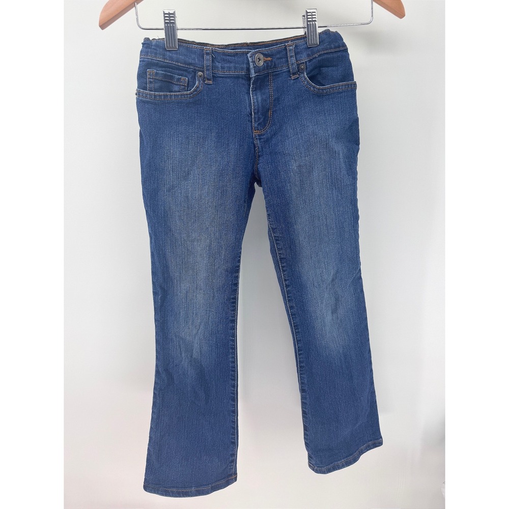 The Children's Place Bootcut‎ Jeans Girls 8 Blue Denim Preppy Summer Casual